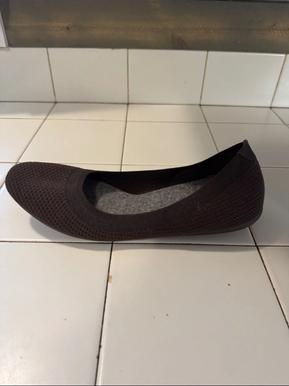 allbirds Tree Breezers Women's Cocoa Brown Knit Ballet Flats Lightweight Size 11